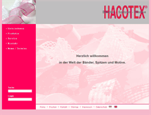 Tablet Screenshot of hacotex.de